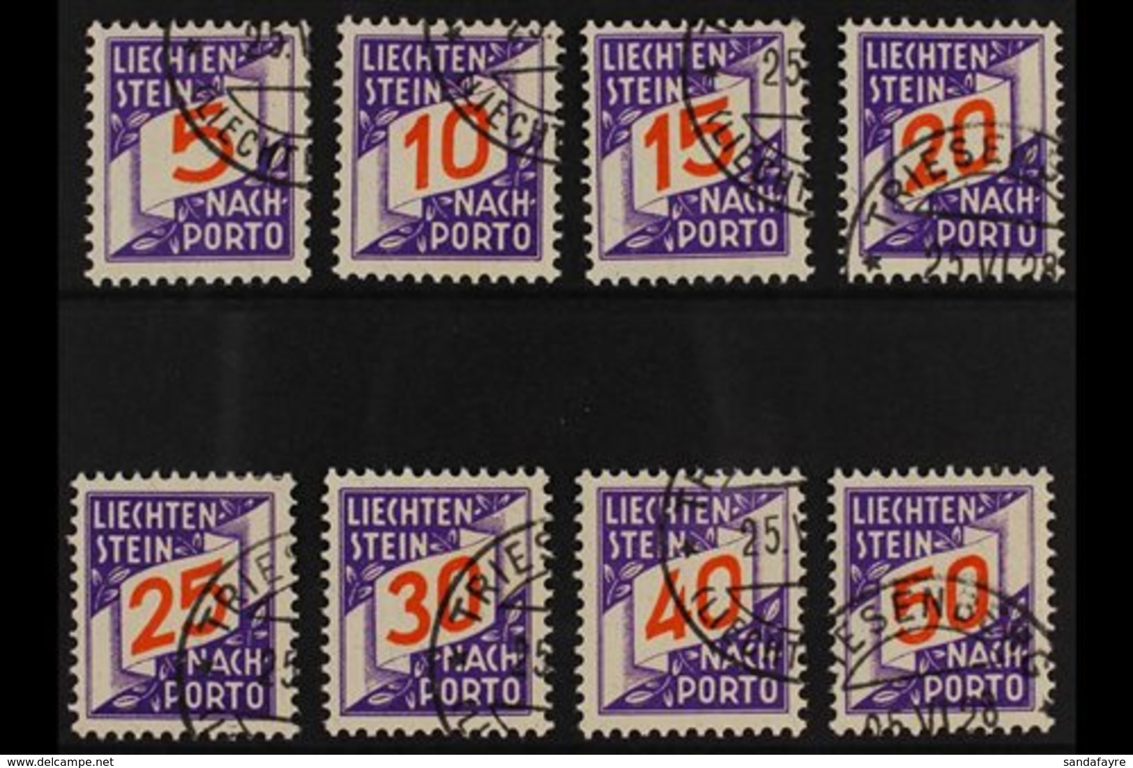 POSTAGE DUE  1928 Complete Set, SG D84/D91, Very Fine Used. (8 Stamps) For More Images, Please Visit Http://www.sandafay - Sonstige & Ohne Zuordnung