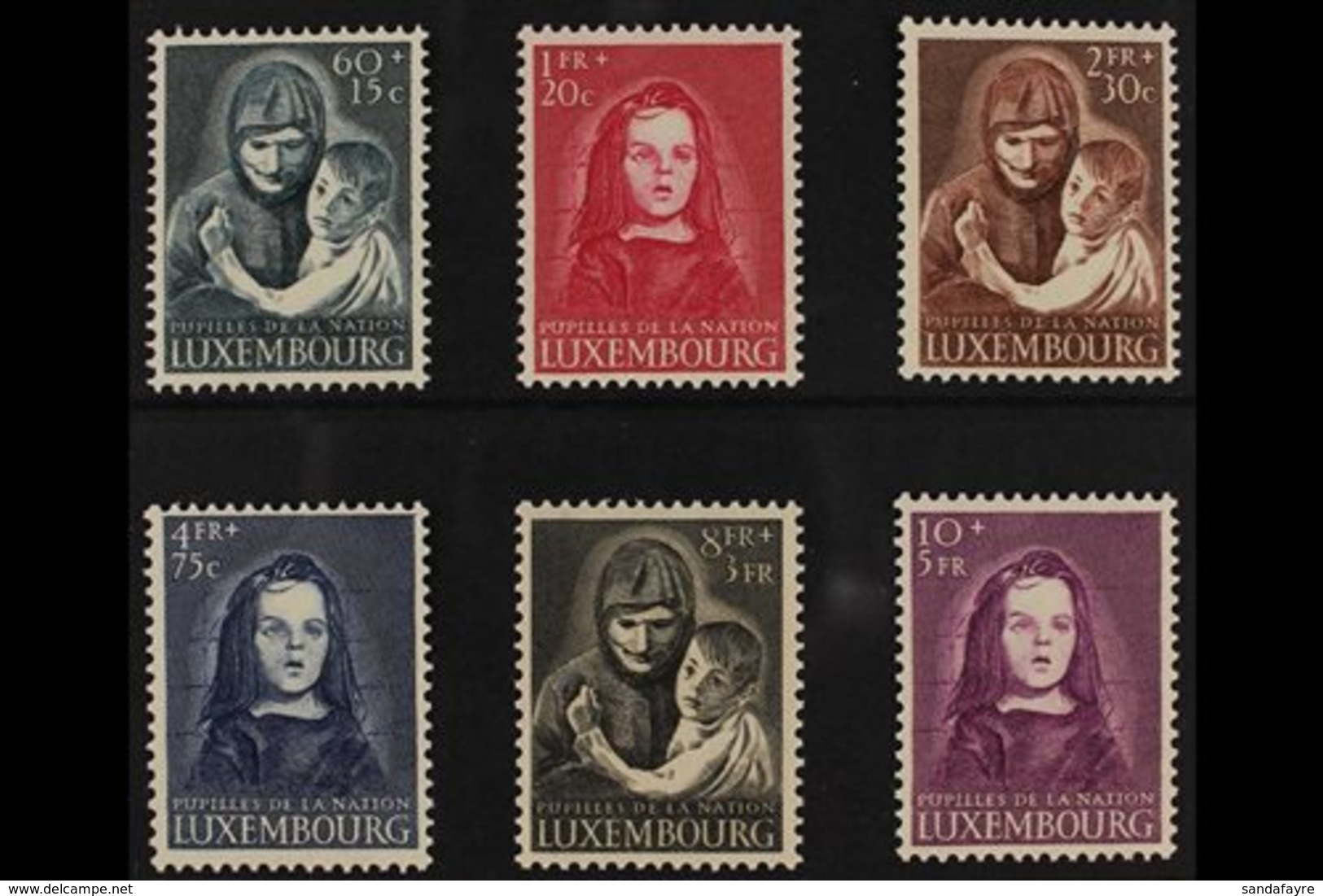 1950  War Orphans Fund Complete Set, SG 533/538, Never Hinged Mint. (6 Stamps) For More Images, Please Visit Http://www. - Other & Unclassified