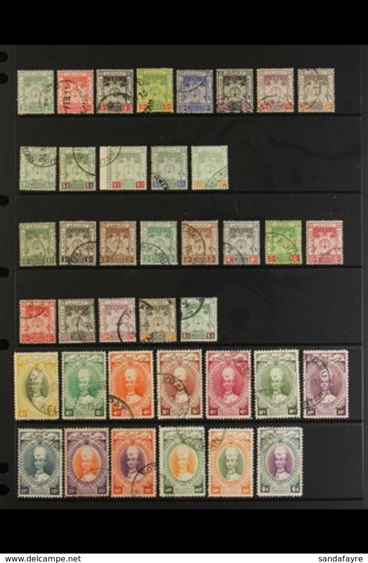 KELANTAN  1911-1965 ATTRACTIVE FINE USED COLLECTION On Stock Pages, All Different, Includes 1911-15 Set, 1921-28 Set, 19 - Sonstige & Ohne Zuordnung