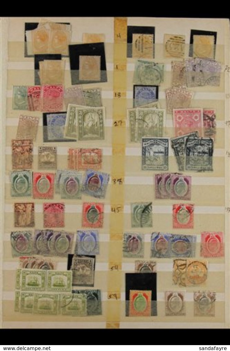 1863 - 1963 AMAZING "OLD TIME" HOARD  Mint And Used With Some Light Duplication On Stock Pages With Many High Value And  - Malta (...-1964)