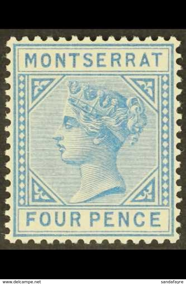 1880  4d Blue, SG 5, Superb Never Hinged Mint, Very Fresh. For More Images, Please Visit Http://www.sandafayre.com/itemd - Montserrat