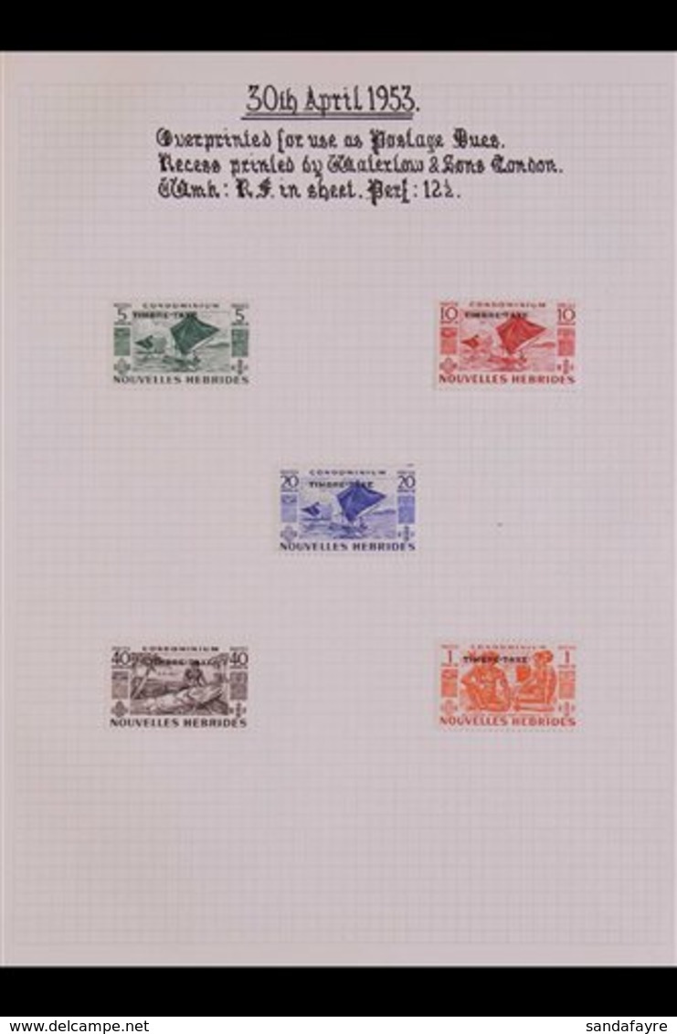 FRENCH: 1938-64 STUDY COLLECTION  Written Up On Pages, With Mint And Used Stamps And Many Covers, Note 1938 5c To 30c On - Other & Unclassified