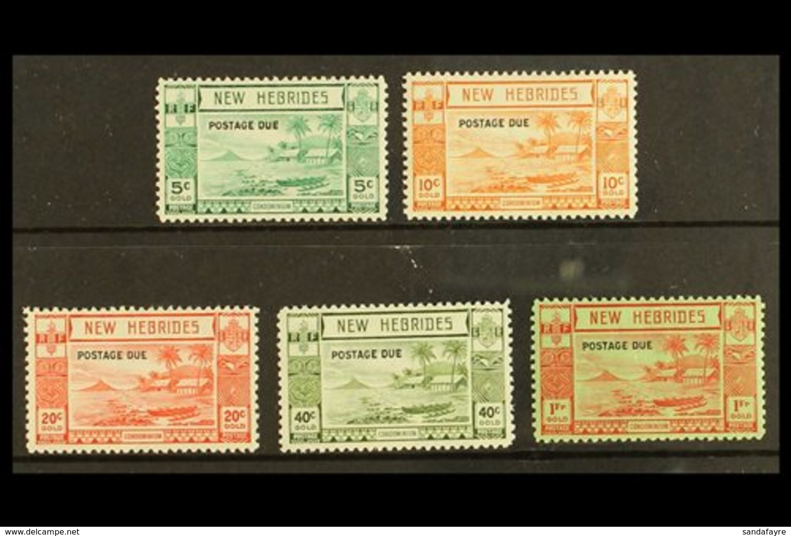 POSTAGE DUE  1938 Set, SG D6/10, Very Fine Mint (5 Stamps) For More Images, Please Visit Http://www.sandafayre.com/itemd - Andere & Zonder Classificatie