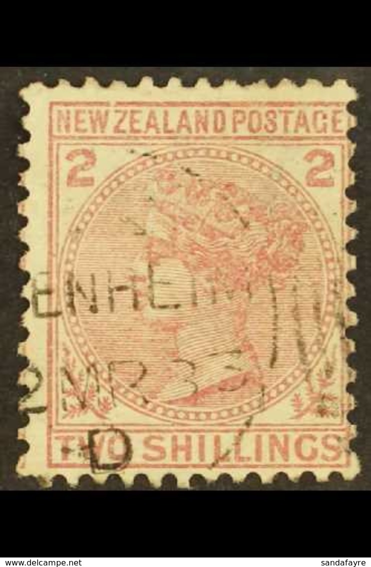 1878  2s Deep Rose Sideface, SG 185, Fine Used With Clear "Blenheim" Cds Cancel,  A Very Attractive Example Of This Stam - Other & Unclassified