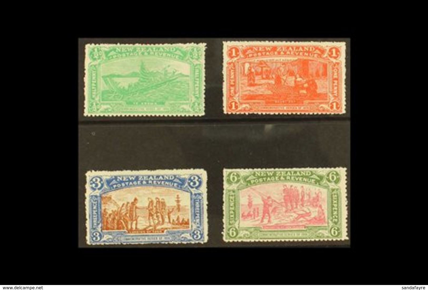 1906  Christchurch Exhibition Set Complete, SG 370/73, Very Fine Mint (4 Stamps) For More Images, Please Visit Http://ww - Other & Unclassified