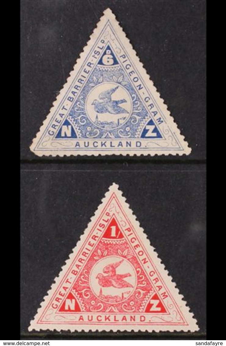 PIGEON POST  1899 6d Blue & 1s Red Pigeon - Gram, CP VP7/8, (6d No Gum) Mint With Faults. (2 Stamps) For More Images, Pl - Sonstige & Ohne Zuordnung