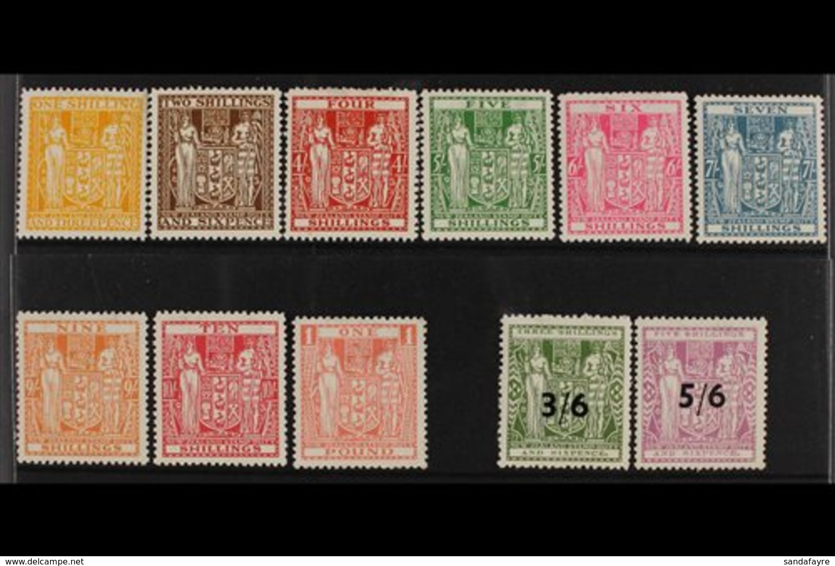 POSTAL FISCALS.  1940-58 VERY FINE MINE SELECTION Presented On A Stock Card. An Attractive. Very Lightly Hinged Group Th - Other & Unclassified