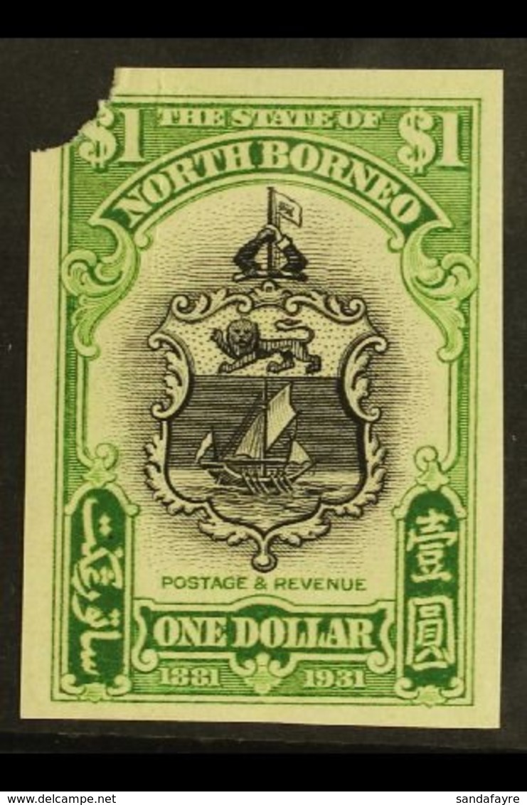 1931  $1 50th Anniv, As SG 300, Imperf Proof In Issued Colours On Ungummed Paper, Security Punched At Upper Left. For Mo - Nordborneo (...-1963)