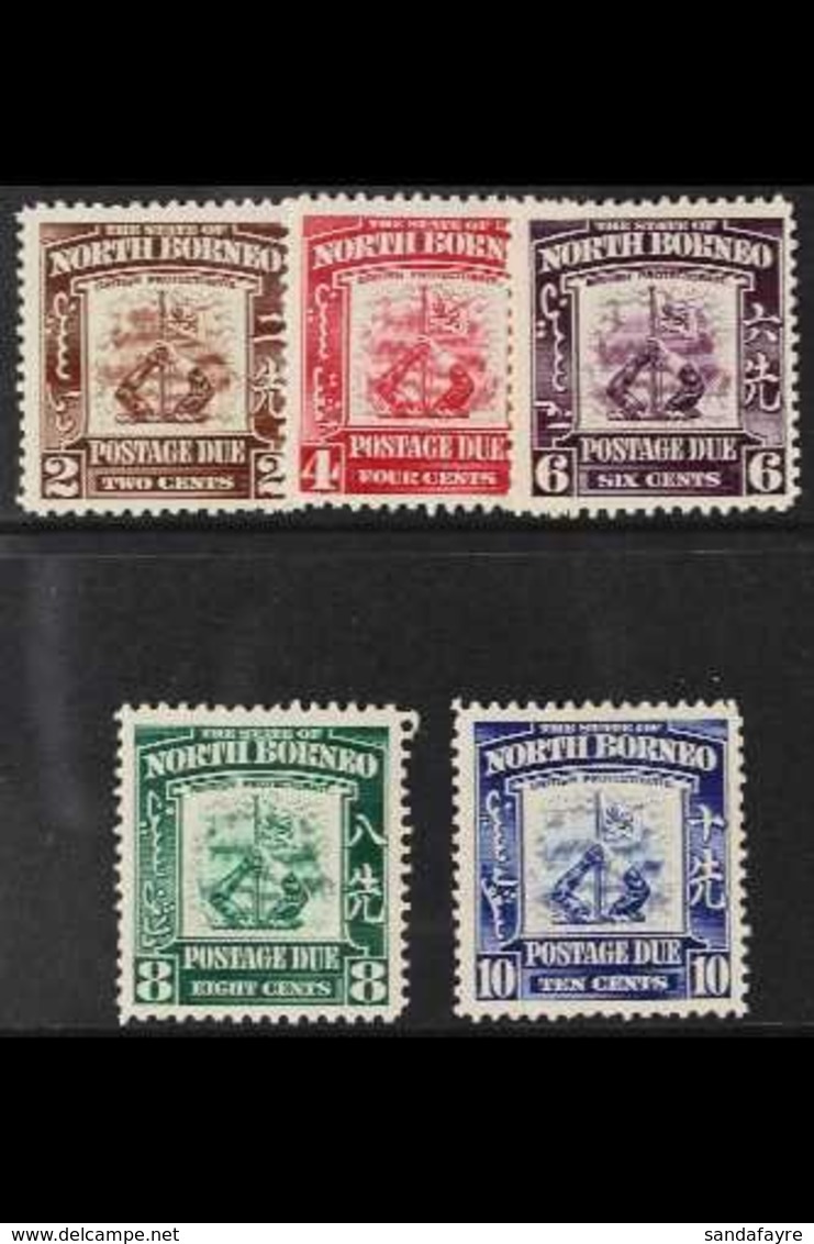 POSTAGE DUE  1939 Complete Set, SG D85/D89, Fine Mint. (5 Stamps) For More Images, Please Visit Http://www.sandafayre.co - North Borneo (...-1963)