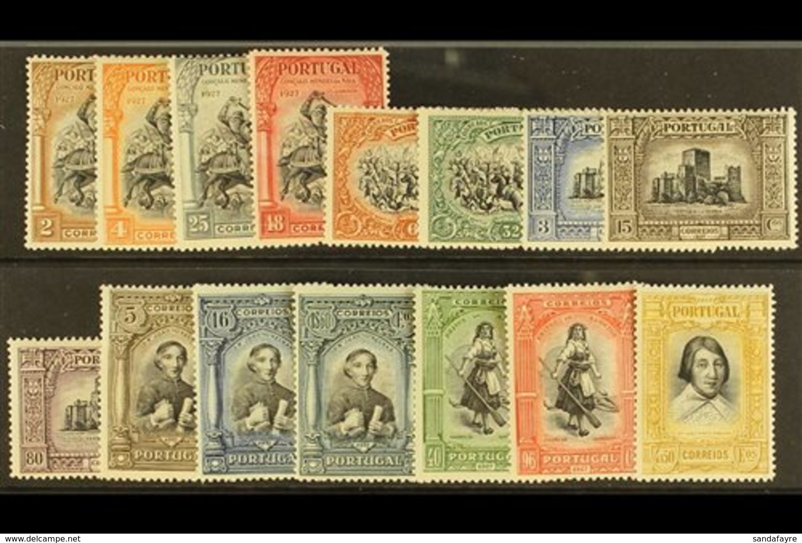 1927  2nd Independence Issue, Set Complete, SG 726/40, Very Fine Mint. (15) For More Images, Please Visit Http://www.san - Sonstige & Ohne Zuordnung