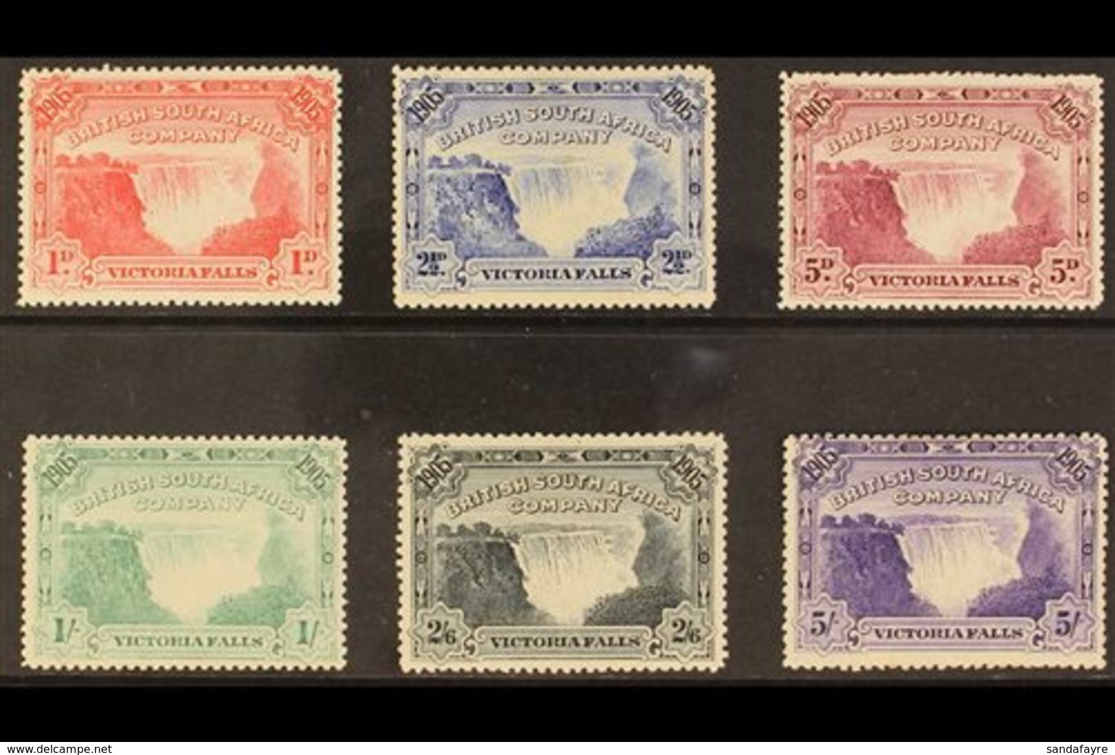 1905  Victoria Falls Bridge, Complete Set, SG 94/9, Good To Fine Mint (6 Stamps). For More Images, Please Visit Http://w - Other & Unclassified