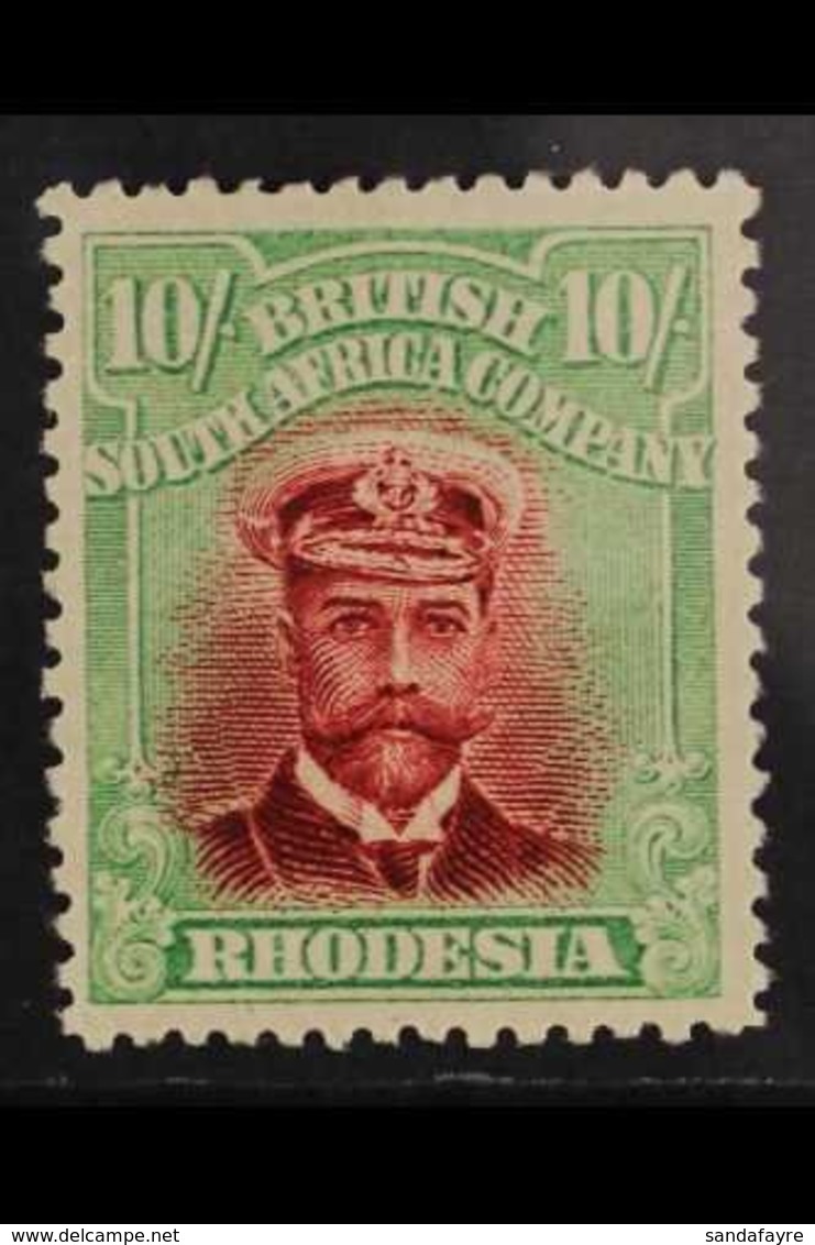 1913 - 19  10s Crimson And Yellow Green, Head Die II, Perf 14, Admiral, SG 241, Very Fine Mint. For More Images, Please  - Other & Unclassified