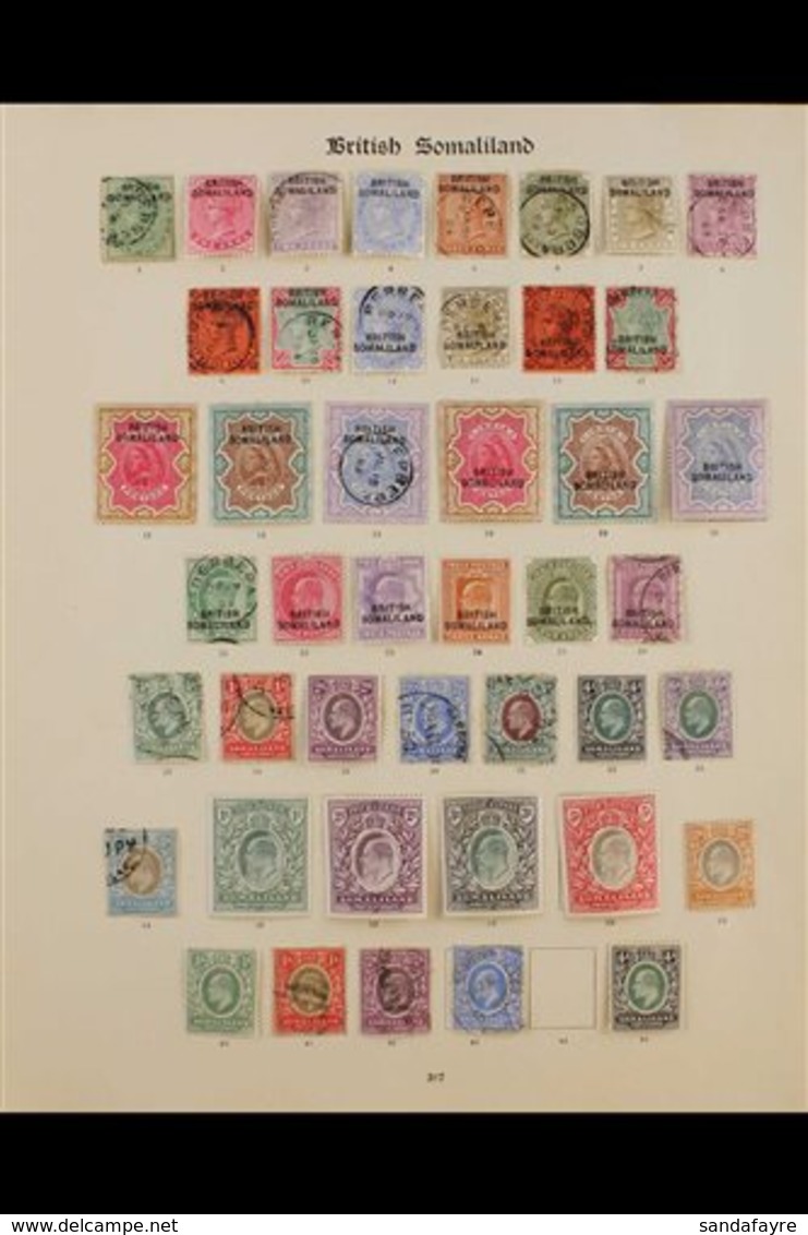 1903 - 1921 TREMENDOUS COLLECTION ON "IMPERIAL" ALBUM PAGES.  A Mint And Used Collection On 3 SG "Imperial" Album Pages  - Somaliland (Protectoraat ...-1959)