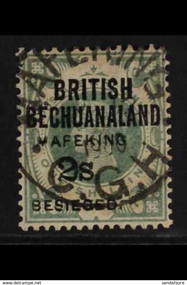 MAFEKING  1900 (23 March - 28 April) Great Britain 2s On 1s Green, "British Bechuanaland" Overprinted, SG 16, Fine Used  - Unclassified