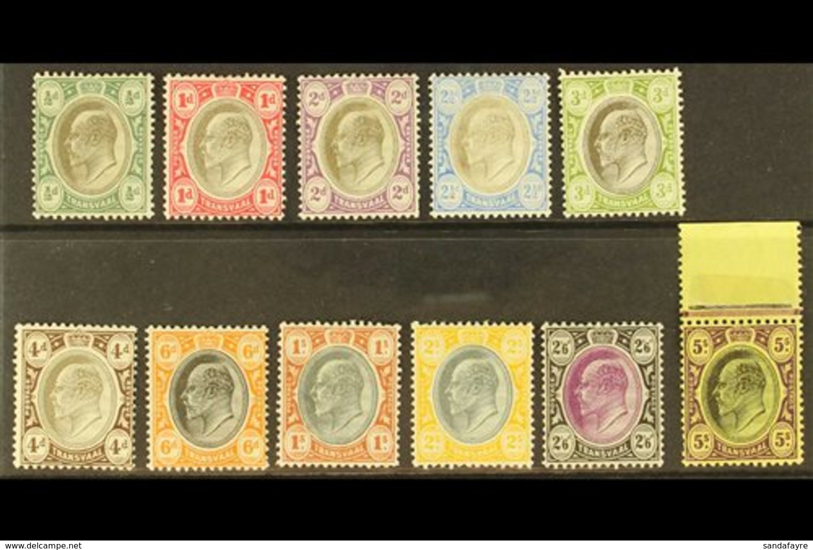 TRANSVAAL  1904-09 Set To 5s, SG 260/270, Very Fine Mint, The 5s Nhm. (11 Stamps) For More Images, Please Visit Http://w - Ohne Zuordnung