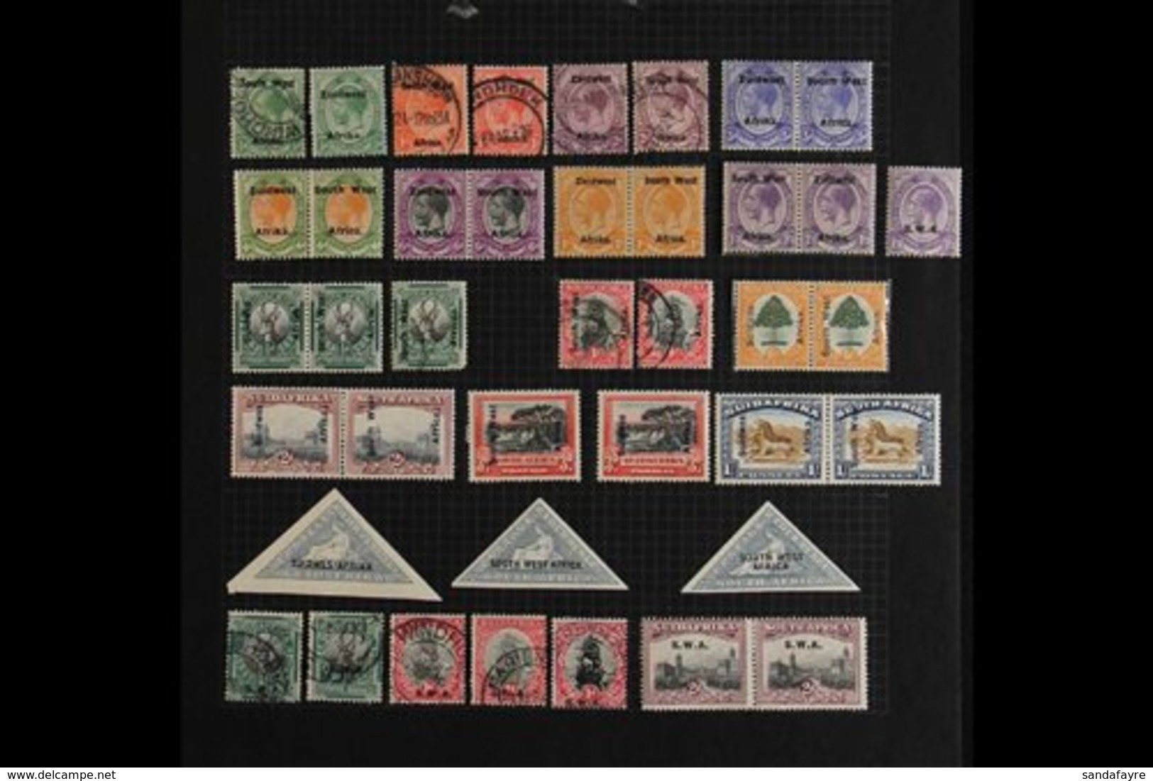 1923-54 MINT & USED OLD AUCTION LOT.  A Most Useful Range Presented On A Variety Of Album Pages, At A Glance (in Correct - Südwestafrika (1923-1990)