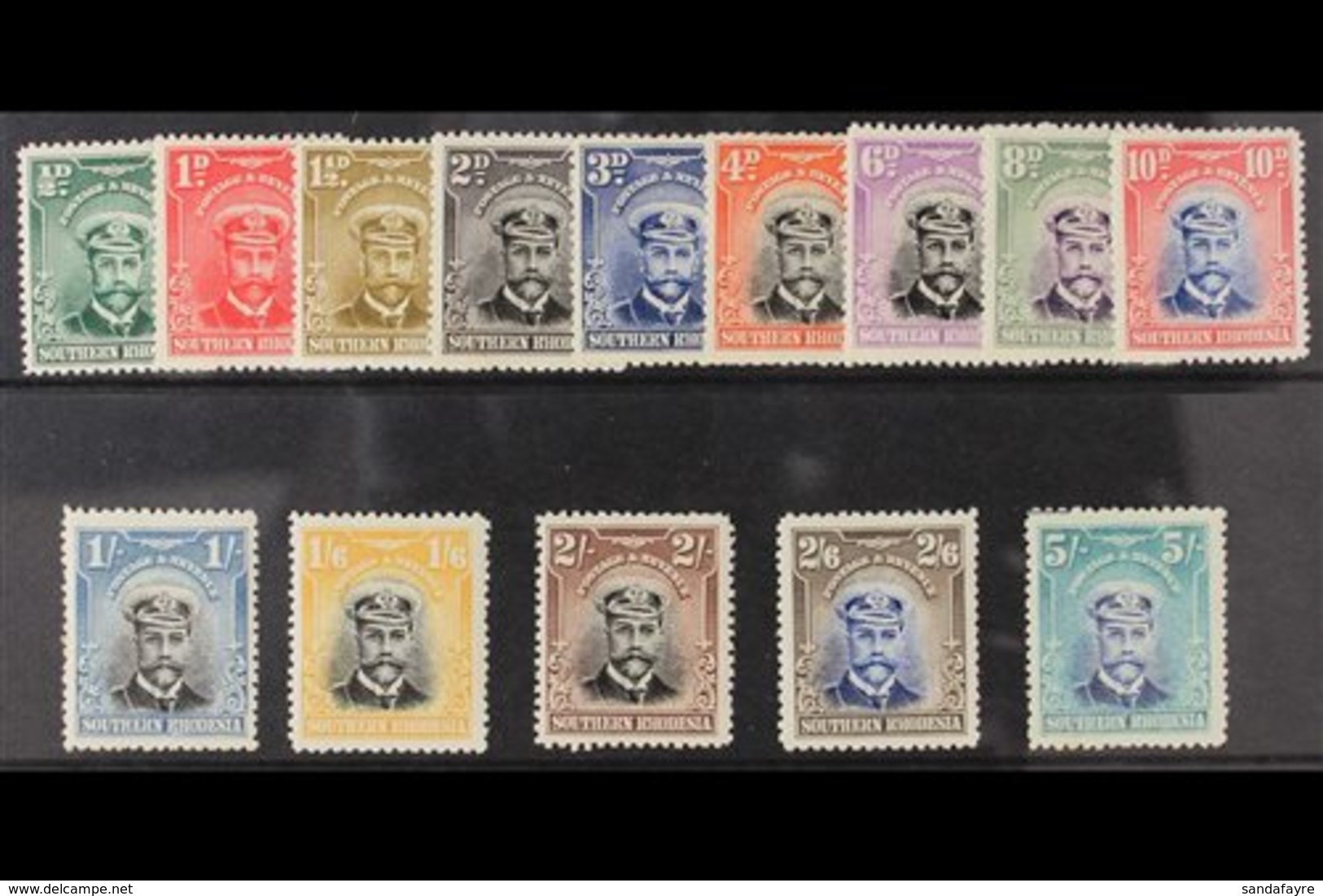 1924  Admiral Set Complete, SG 1/14, Extremely Fine And Fresh. (14 Stamps) For More Images, Please Visit Http://www.sand - Südrhodesien (...-1964)