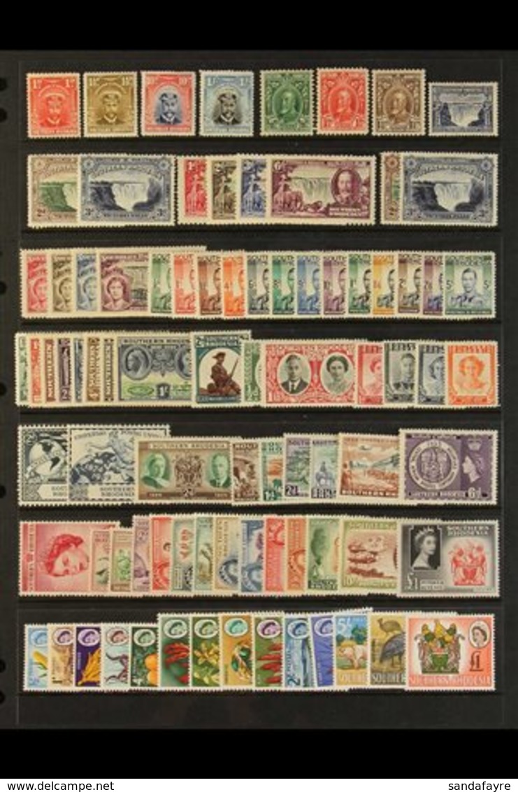 1924-64 MINT COLLECTION  Incl. Few KGV Defins Incl. 1924 10d & 1s, Collection Complete For Basic Issues From 1932 Falls  - Southern Rhodesia (...-1964)