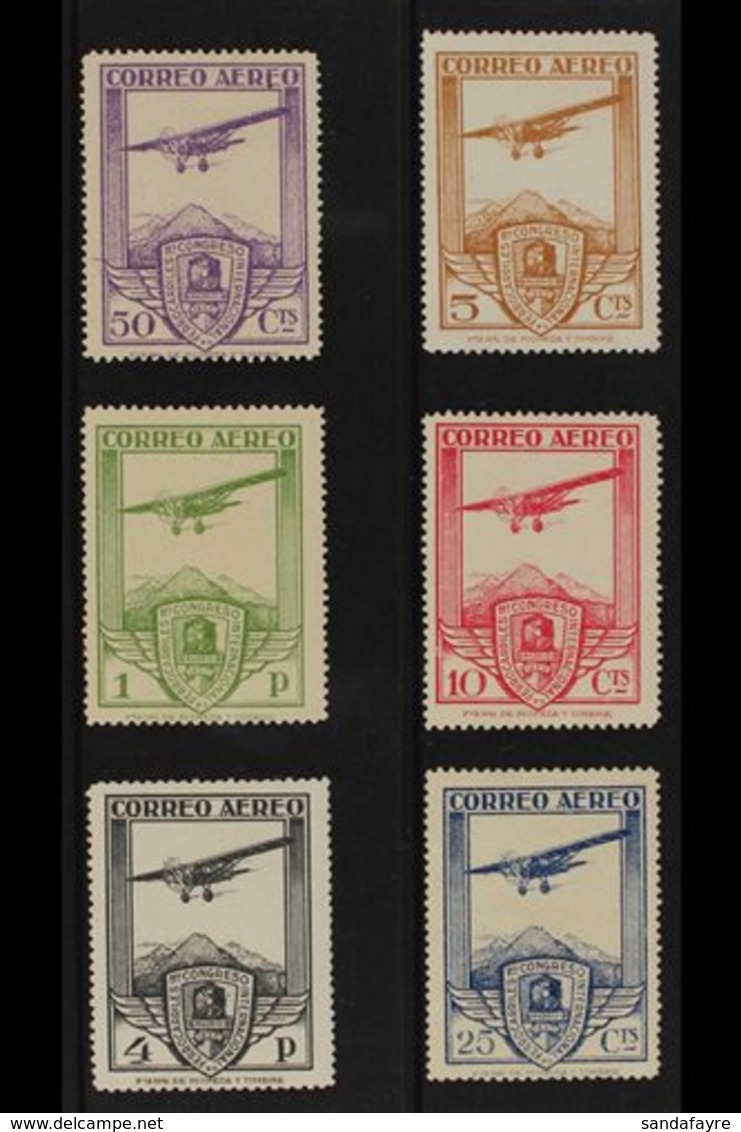 1930  Railway Congress Air Set, Mi. 457/462, Fine Never Hinged Mint. (6) For More Images, Please Visit Http://www.sandaf - Other & Unclassified