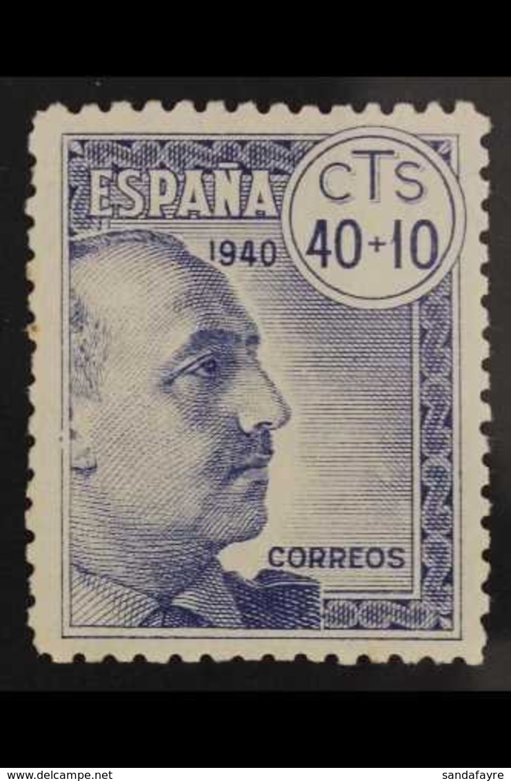 1940  Anti-TB Fund 40c+10c Without Cross Of Lorraine, Edifil 938ef, Never Hinged Mint. For More Images, Please Visit Htt - Otros & Sin Clasificación