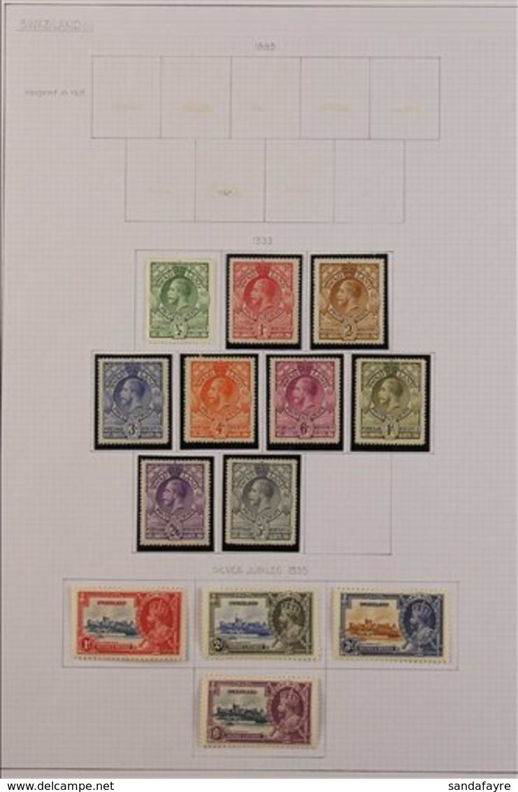 1933-1949 COMPREHENSIVE VERY FINE MINT COLLECTION  On Leaves, ALL DIFFERENT, Includes 1933 Set To 5s (all But ½d Are Nev - Swaziland (...-1967)