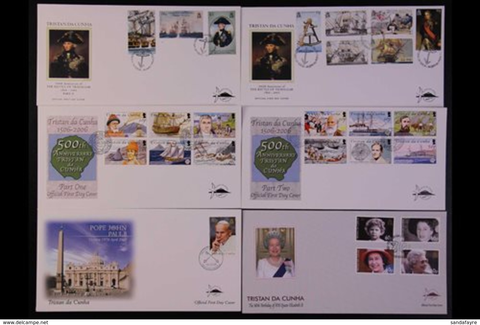 2005-2012 FIRST DAY COVERS COLLECTION  An Impressive All Different Collection Of Complete Sets Or Miniature Sheets On Il - Tristan Da Cunha