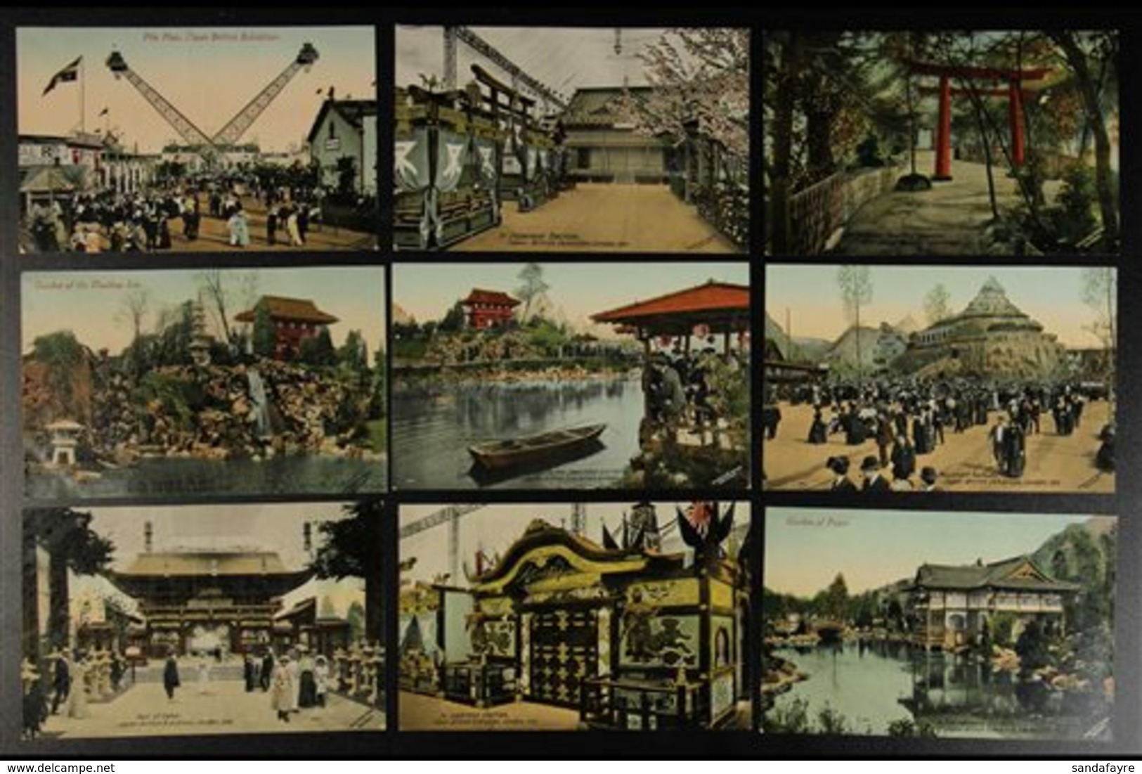 1910 JAPAN BRITISH EXHIBITION  All Different Collection Of Unused Colour Tinted Or Real Photo Picture Postcards. (23 Car - Sonstige & Ohne Zuordnung