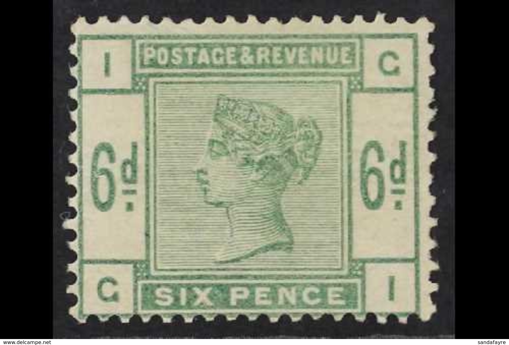 1883-84  6d Dull Green, SG 194, Fine Mint With Minimal Traces Of Hinge, Very Fresh. For More Images, Please Visit Http:/ - Other & Unclassified