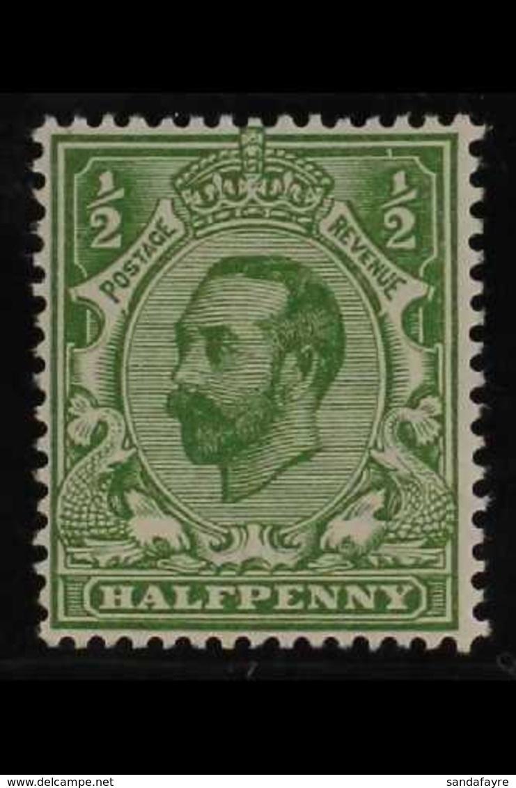 1911-12  ½d Bright Yellow-green Die A, SG Spec N1 Var, Never Hinged Mint, With 2013 Hendon Photo-certificate For The Ori - Unclassified