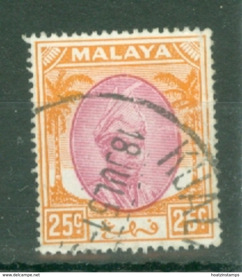 Malaya - Pahang: 1950/56   Sultan Abu Bakar    SG66     25c       Used - Pahang