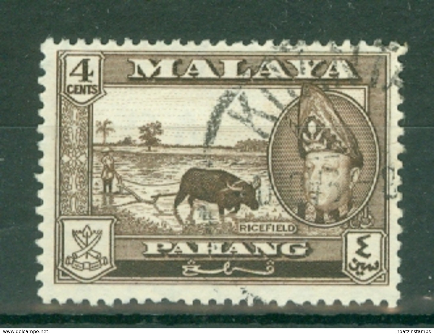 Malaya - Pahang: 1957/62   Sultan Abu Bakar - Pictorial    SG77      4c       Used - Pahang