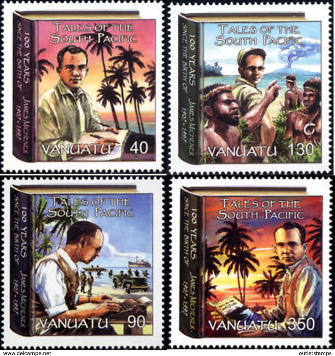 Ref. 227539 * NEW *  - VANUATU . 2007. JAMES A. MICHENER - AMERICAN WRITER. JAMES A. MICHENER - ESCRITOR AMERICANO - Vanuatu (1980-...)