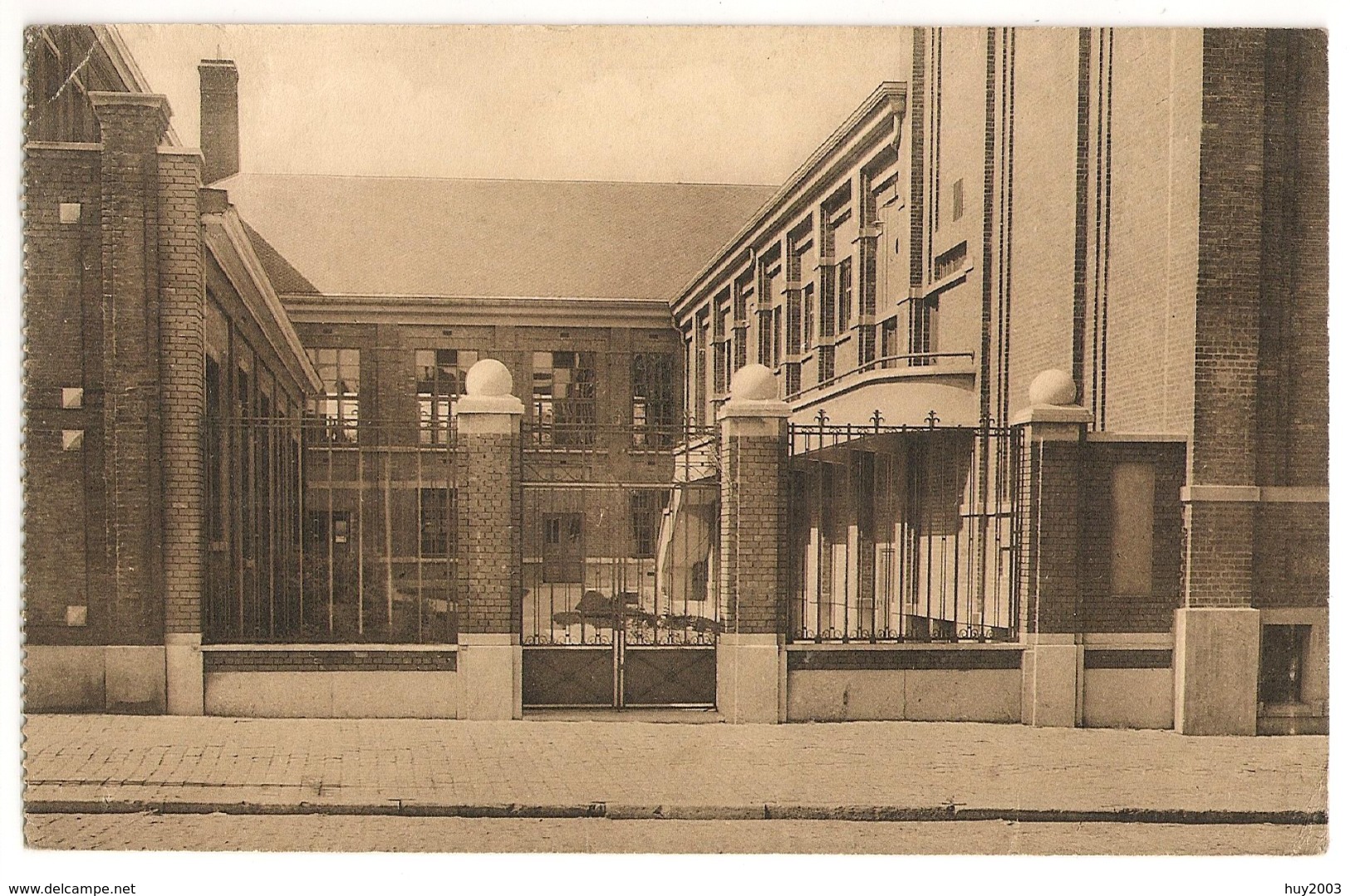 Hainaut>La Louvière Institut St Joseph_Grillage Et Cour D'entrée 1939 - Nels Thill, Bruxelles_CPA TTB - La Louvière