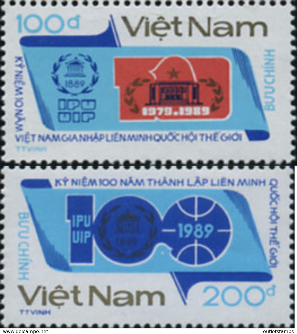 Ref. 368244 * NEW *  - VIET NAM . 1989. CENTENARY OF THE INTERPARLIAMENTARY UNION. CENTENARIO DE LA UNION INTERPARLAMENT - Vietnam