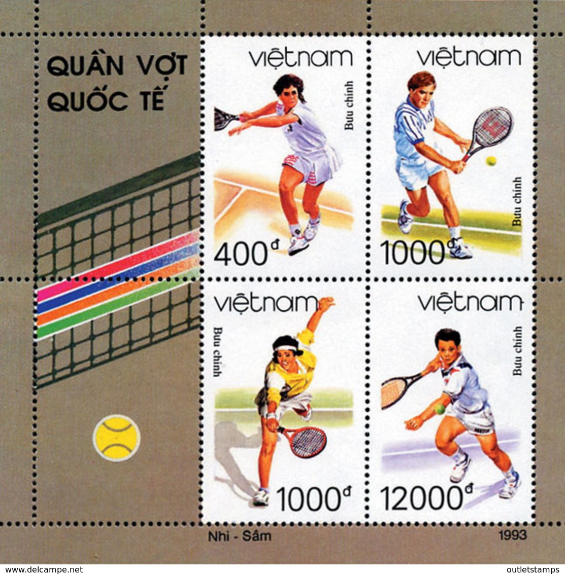 Ref. 10601 * NEW *  - VIET NAM . 1993. TENNIS. TENIS - Vietnam