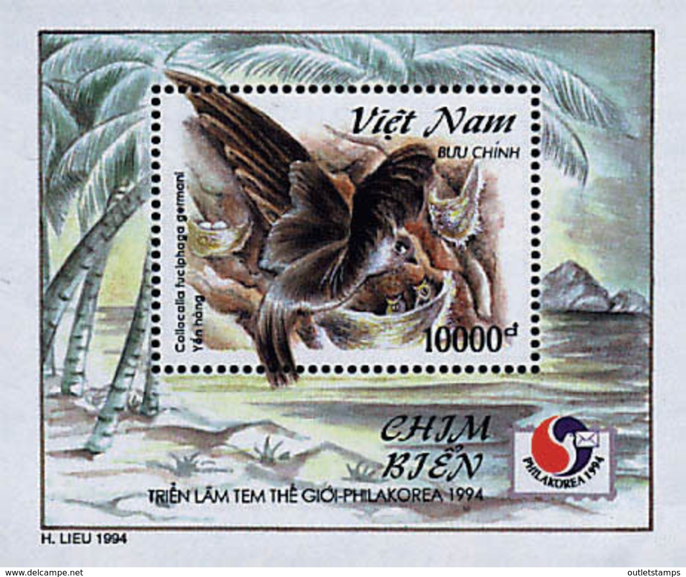 Ref. 32260 * NEW *  - VIET NAM . 1994. PHILAKOREA 94. INTERNATIONAL PHILATELIC EXHIBITION. PHILAKOREA 94. EXPOSICION FIL - Vietnam