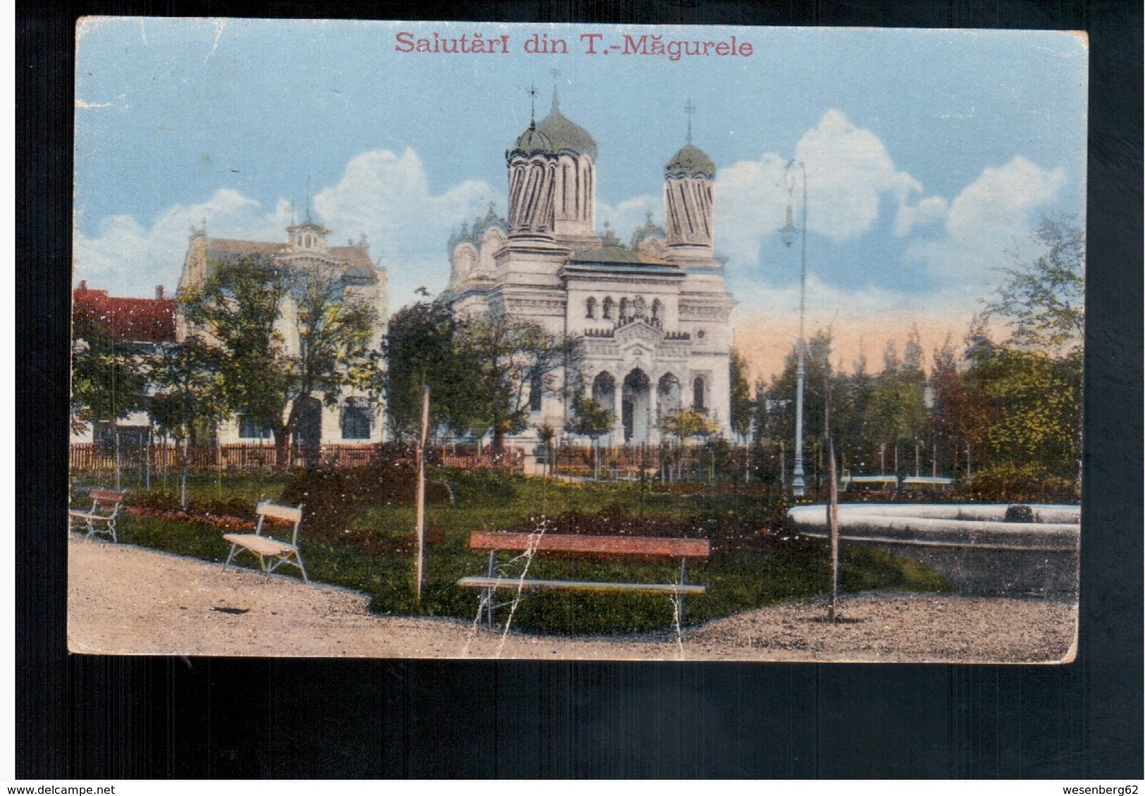 ROMANIA Salutari Din T. Magurele 1918 Old Postcard - Romania