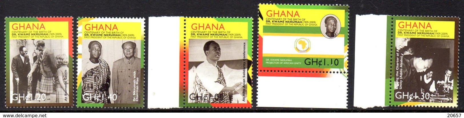 Ghana 2009 Mao Tsé-Tung , China , Docteur Kwame Nkrumah, Présidents - Mao Tse-Tung