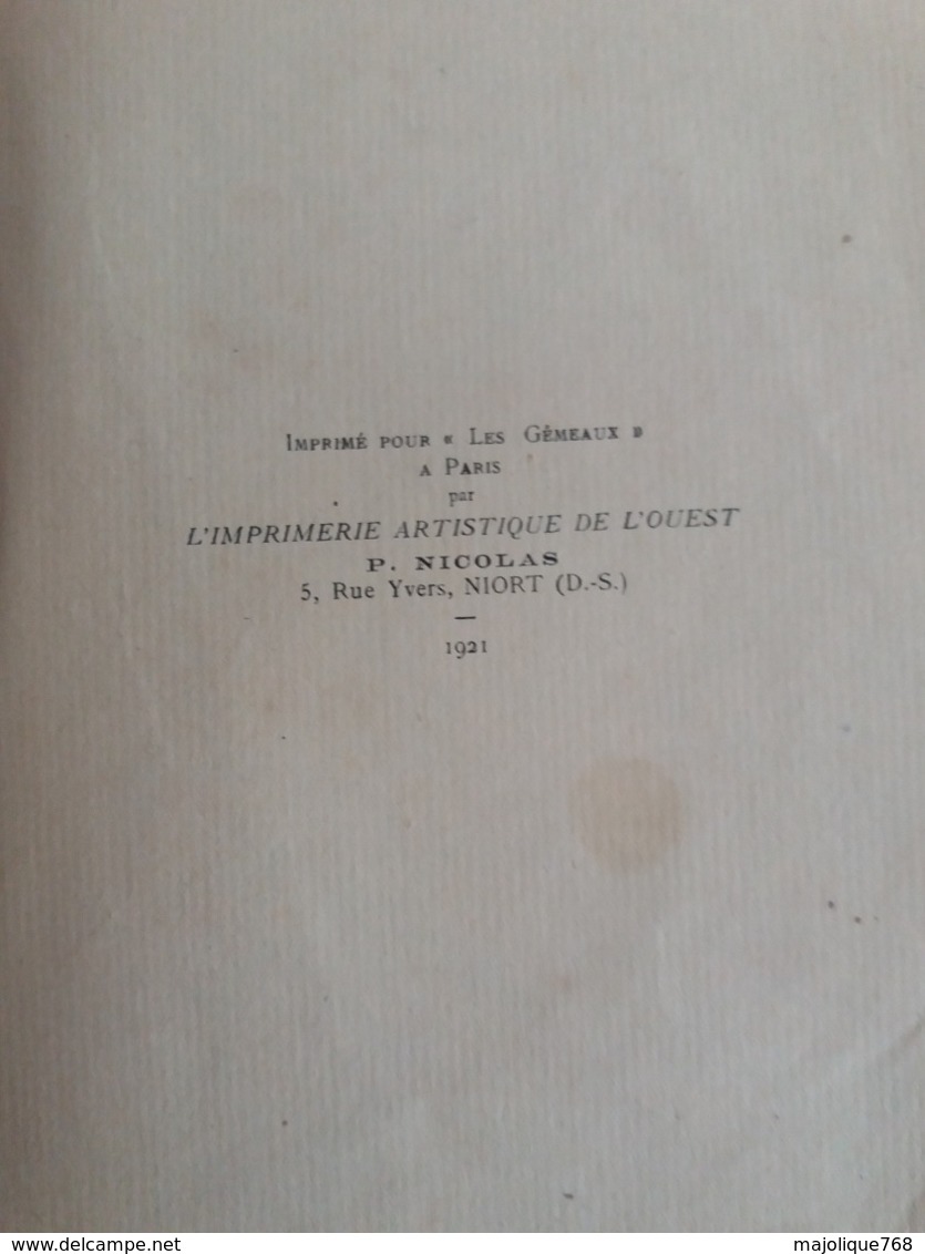 Nouveaux Poèmes - Les Chants De La Terre Et De L'eau - Par Maurice Boucher éditions Les Gémeaux 1921 - - Auteurs Français