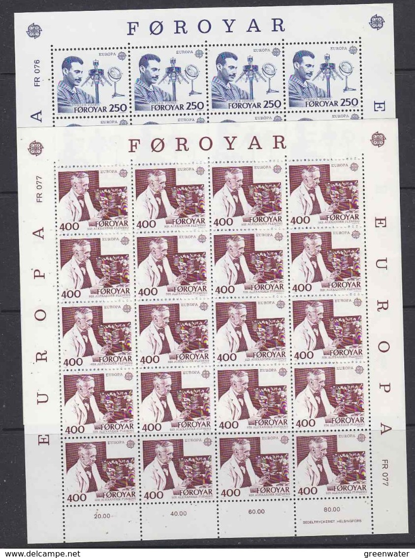 Europa Cept 1983 Faroe Islands 2v 2 Sheetlets ** Mnh (F8000) PROMOTION - 1983