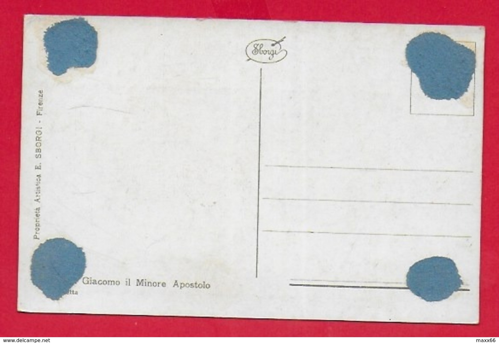 CARTOLINA NV ITALIA - S. JACOBUS MINOR - 9 X 14 - Santi