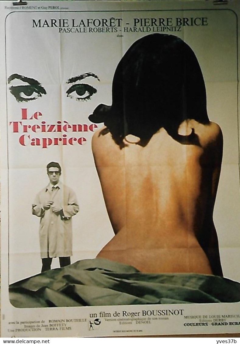 "Le Treizième Caprice" Marie Laforêt, Pierre Brice...1967 - Affiche 120x160 - TTB - Affiches & Posters