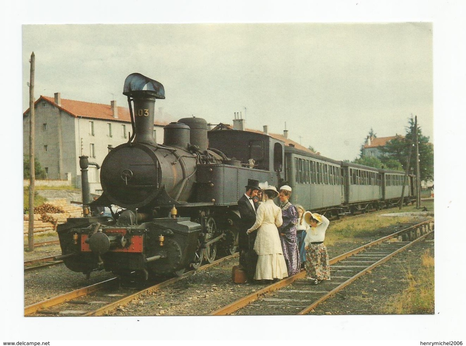 07 Ardèche - St Agrève Gare Train 1966 , Scène 1900 - Saint Agrève