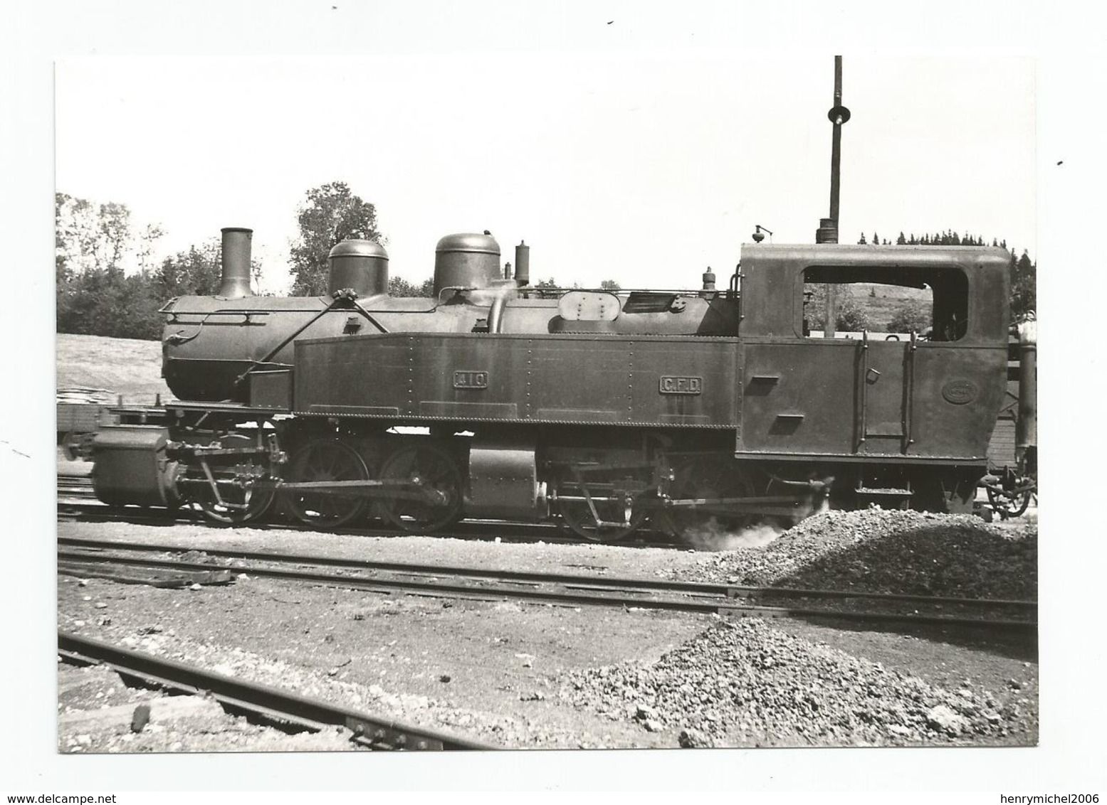 07 Ardèche - St Julien Boutières Locomotive En 1950 , - Other & Unclassified