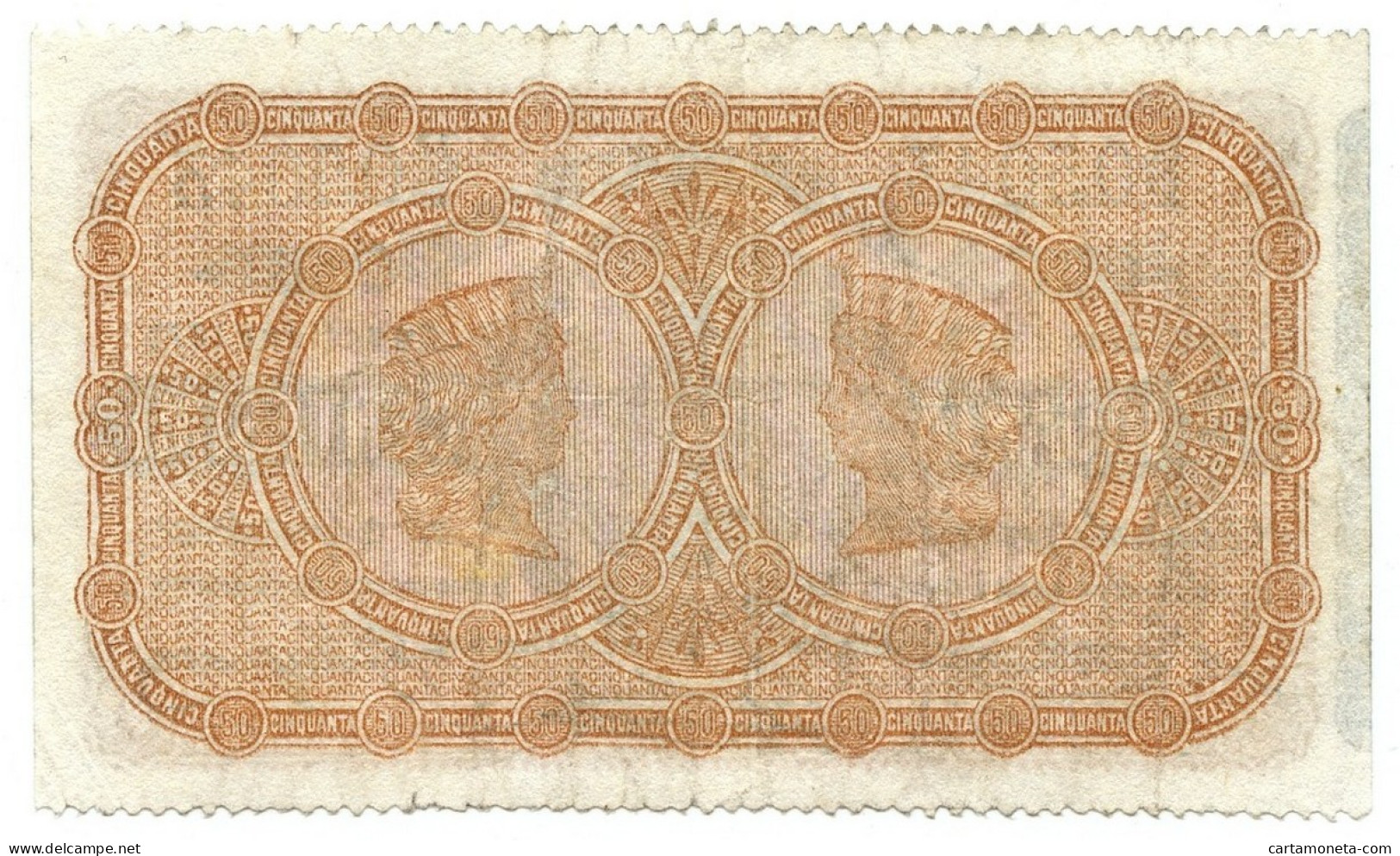 50 CENTESIMI BANCA NAZIONALE TOSCANA REGNO D'ITALIA 1873 BB - Altri & Non Classificati