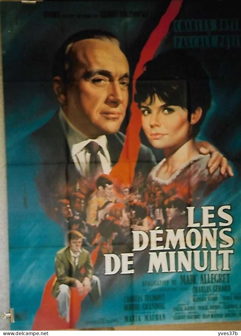 "Les Démons De Minuit" Charles Boyer, Pascal Petit..1961 - Affiche 120x160 - TTB - Affiches & Posters