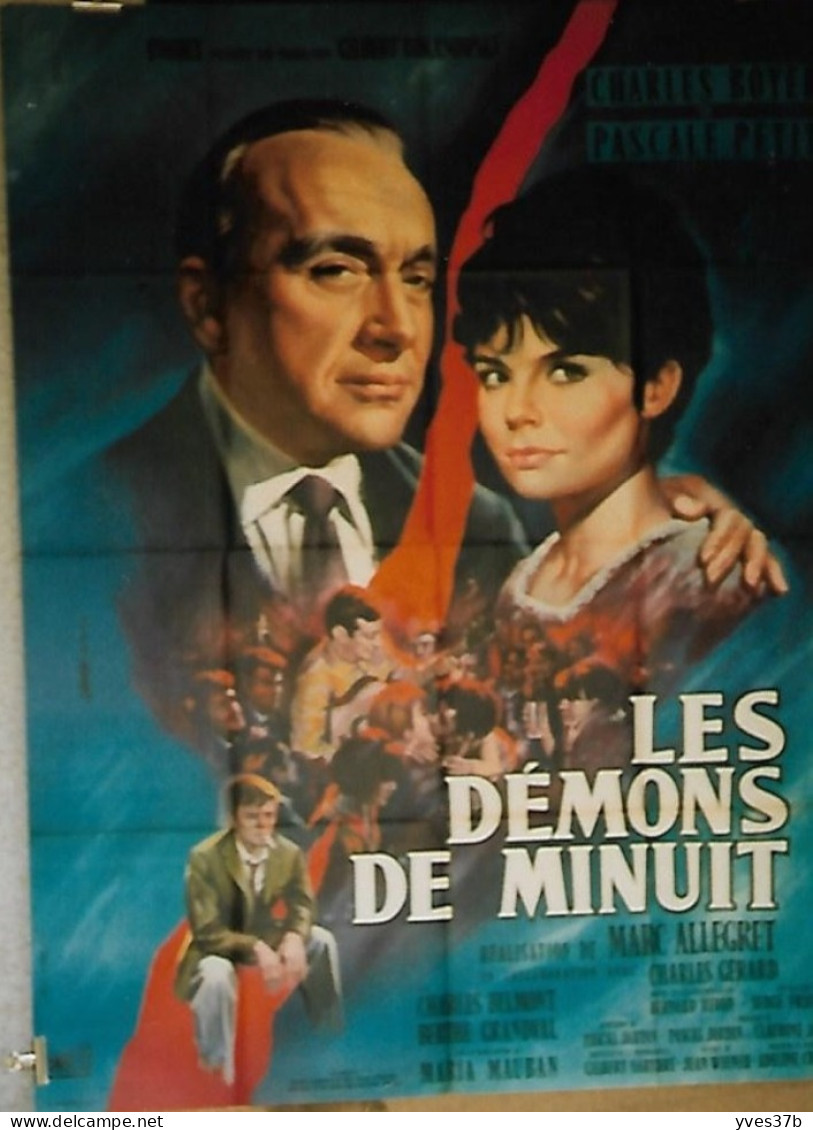 "Les Démons De Minuit" Charles Boyer, Pascal Petit..1961 - Affiche 120x160 - TTB - Posters