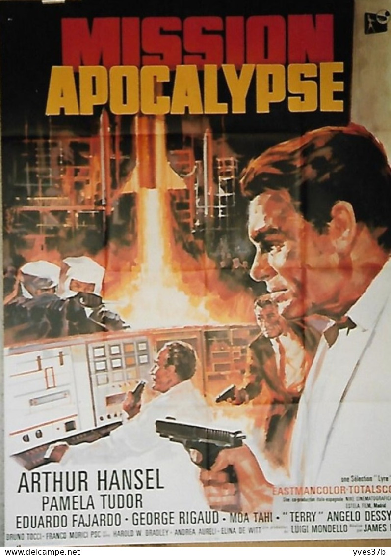 "Mission Apocalypse" A. Hansel, Pamela Tudor...1966 - Affiche 120x160 - TTB - Manifesti & Poster
