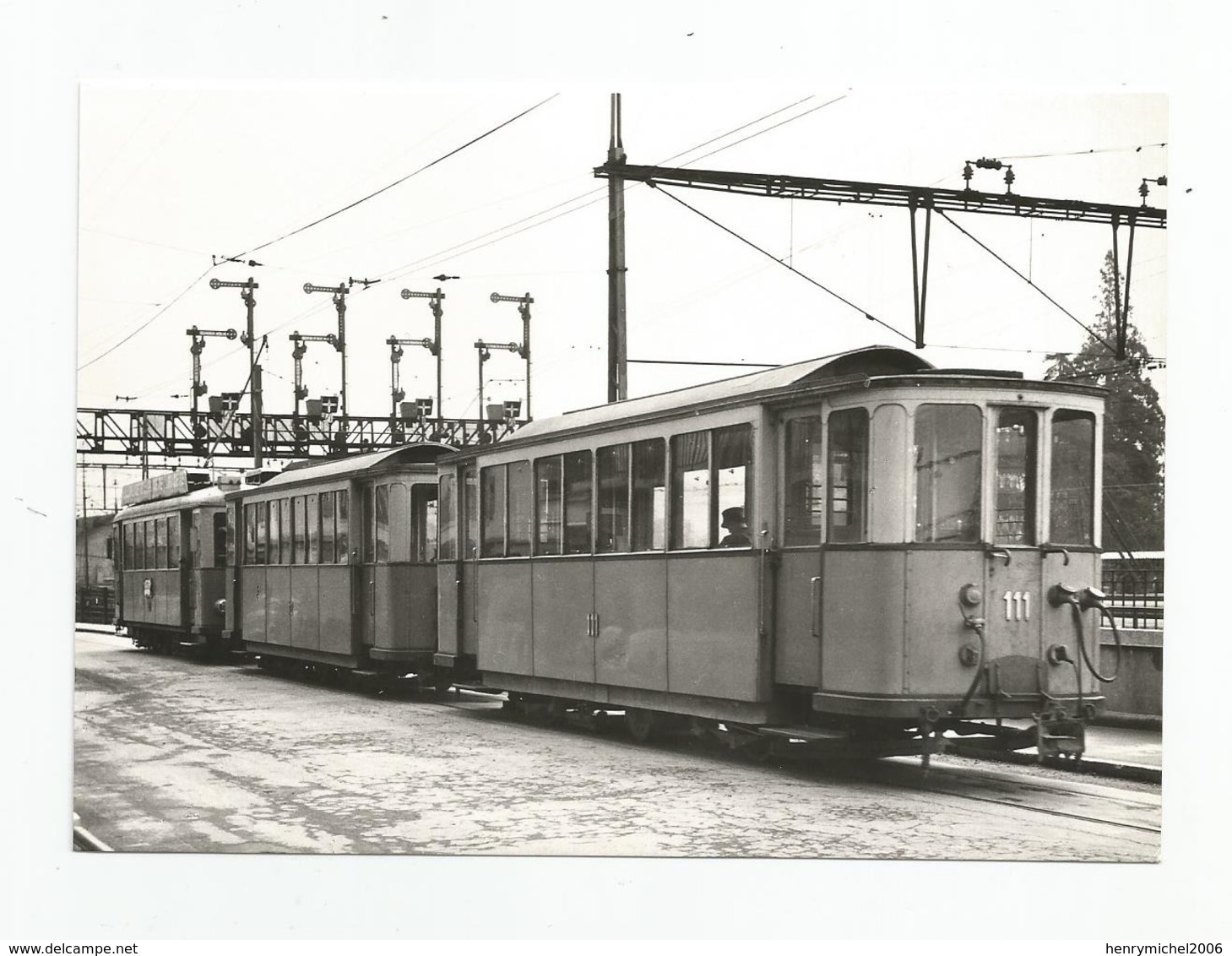 Suisse Vaud Lausanne Tramway Ligne 9 - 1963  Cpm Repro - Lausanne