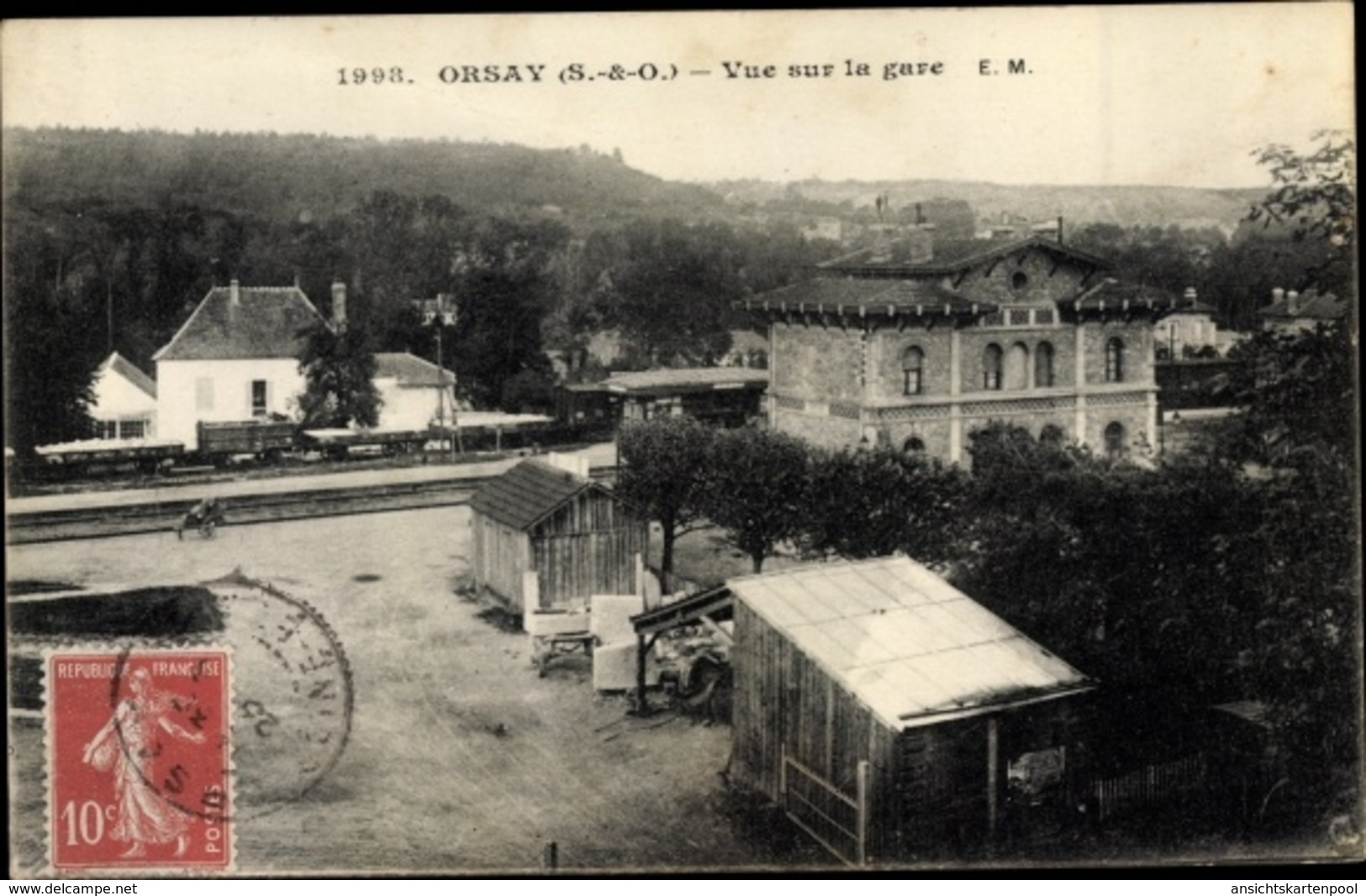 Cp Orsay Essonne, Vue Sur La Gare - Autres & Non Classés